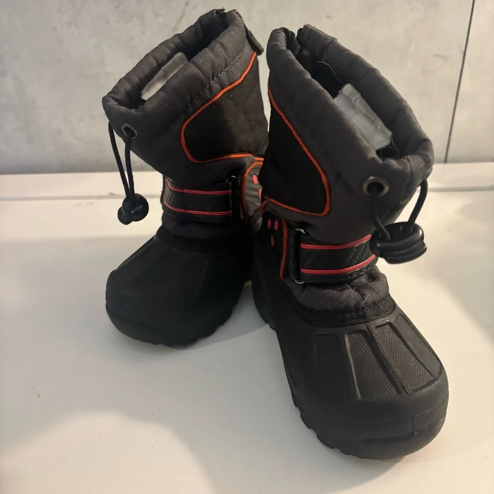 Champion Kids Toddlers Black Winter Snow Rain Boots Size 4